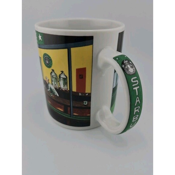 Vintage Starbucks Coffee Mug Edward Hopper 'Nighthawks' "Retro Diner" - Picture 2 of 13